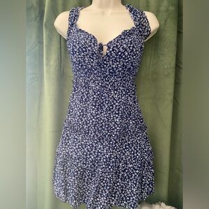 Blue mini summer dress